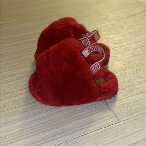 Girl Red Uggs Slipper